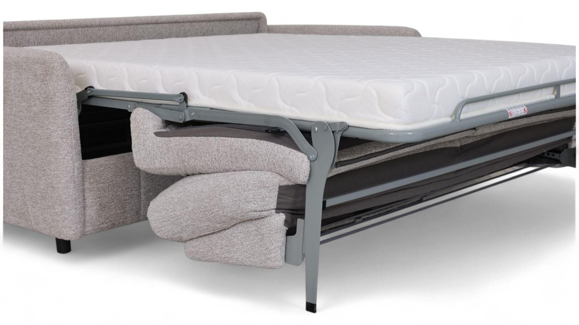 Salla vuodesohva vaaleanharmaa 160 cm vuoteella