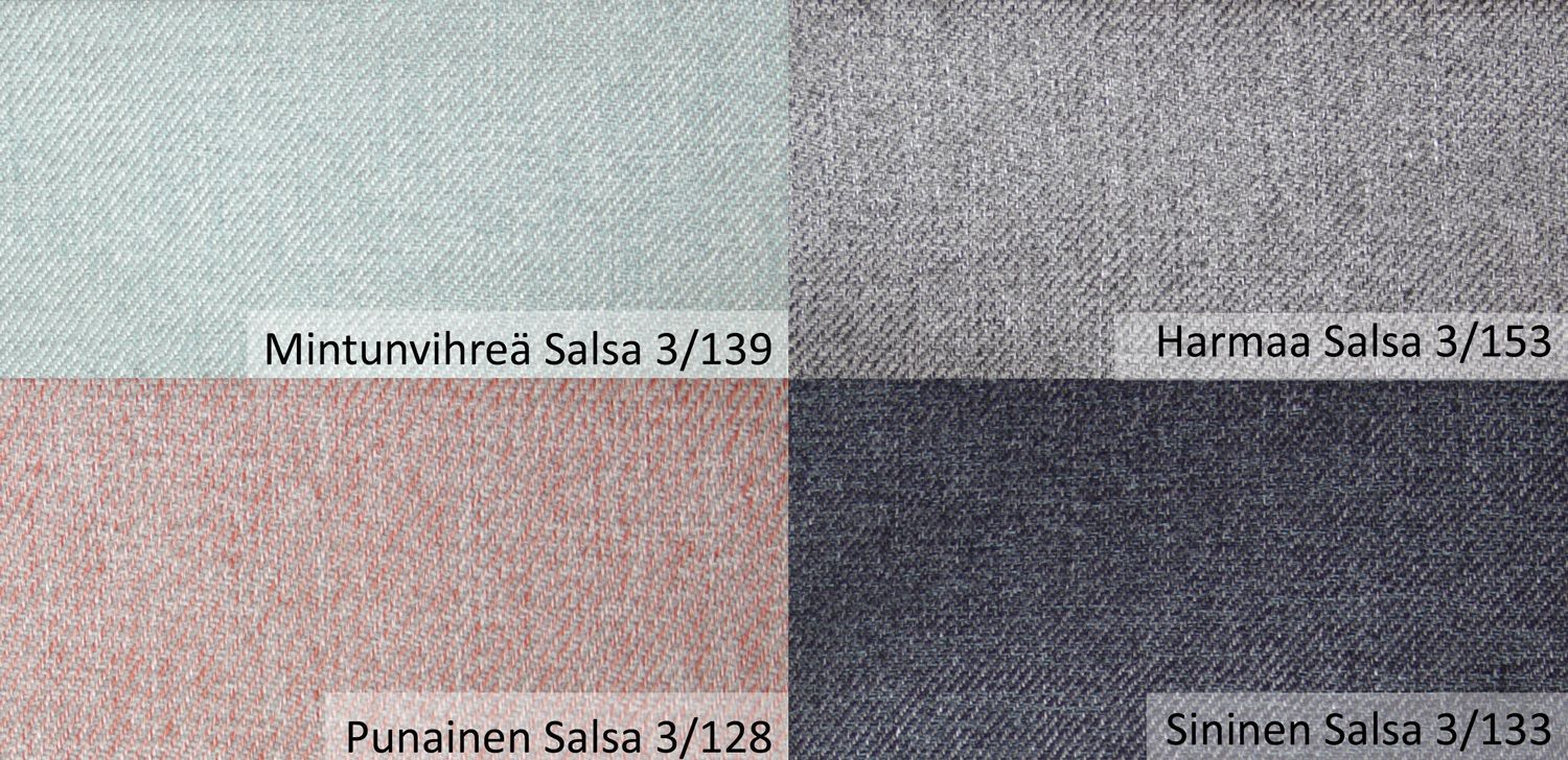 Sara 3-istuttava sohva, eri värejä