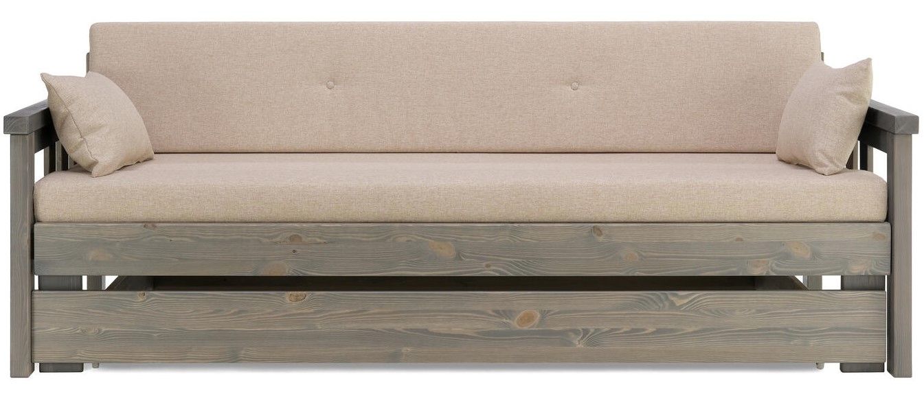 Sami 3-ist laverisohva vuodevaatelaatikolla, harmaa