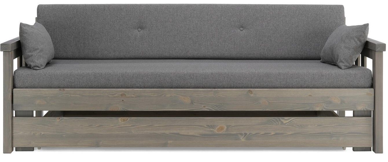 Sami 3-ist laverisohva vuodevaatelaatikolla, harmaa