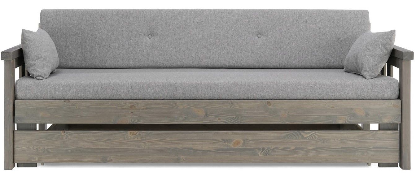 Sami 3-ist laverisohva vuodevaatelaatikolla, harmaa