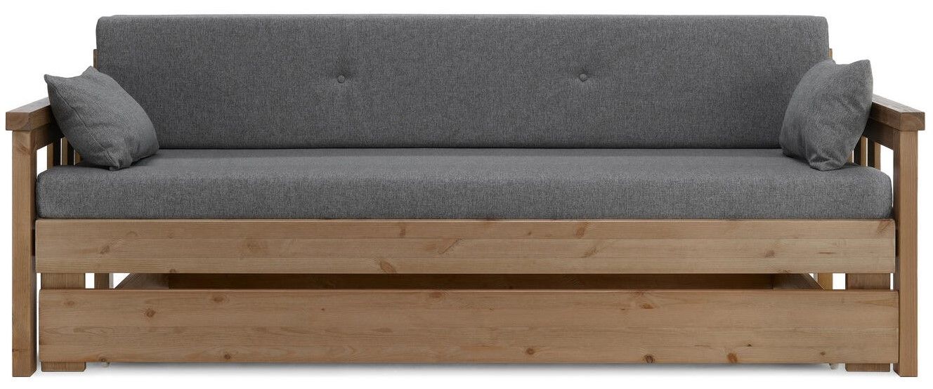 Sami 3-ist laverisohva vuodevaatelaatikolla, ruskea