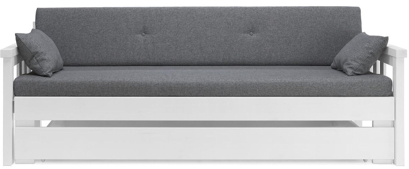 Sami 3-ist laverisohva vuodevaatelaatikolla, valkoinen