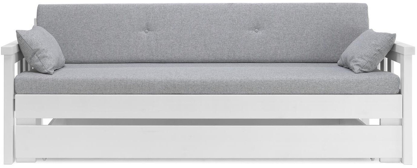 Sami 3-ist laverisohva vuodevaatelaatikolla, valkoinen