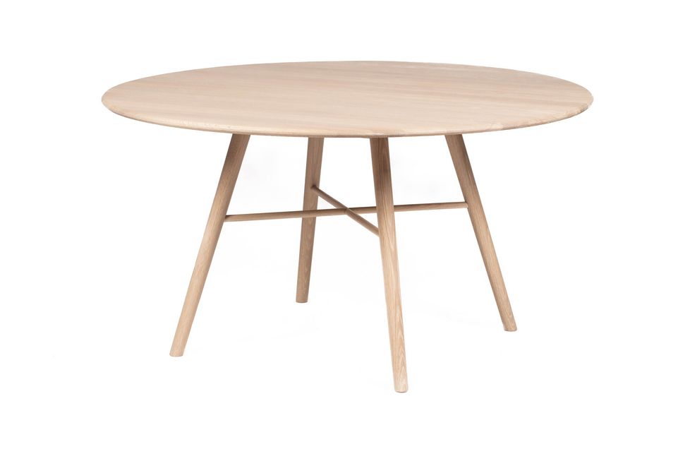 Hans K San Marco pöytä, pyöreä 140cm, valkoöljytty tammi