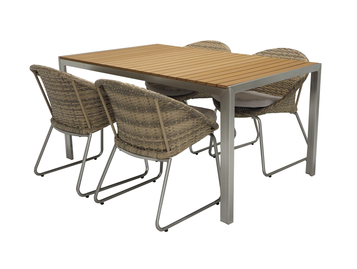 San marino pöytä + Nizza polyrottinkituolia