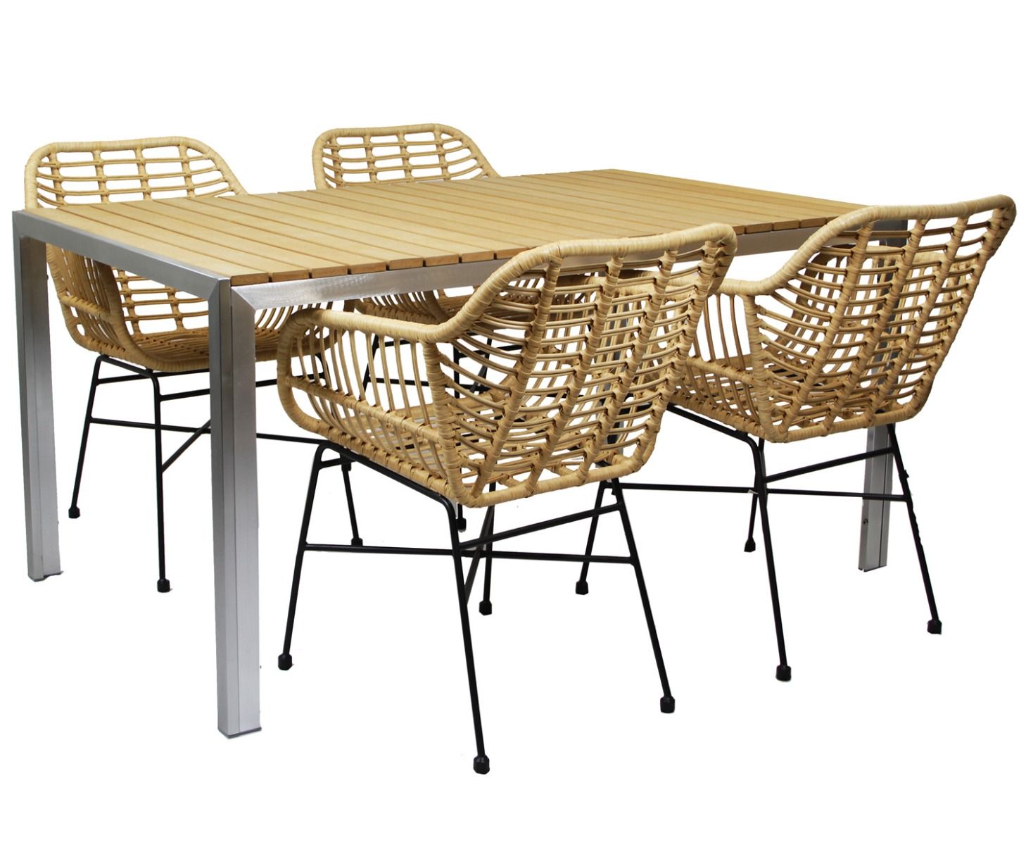 San marino pöytä ja neljä Amanda-tuolia