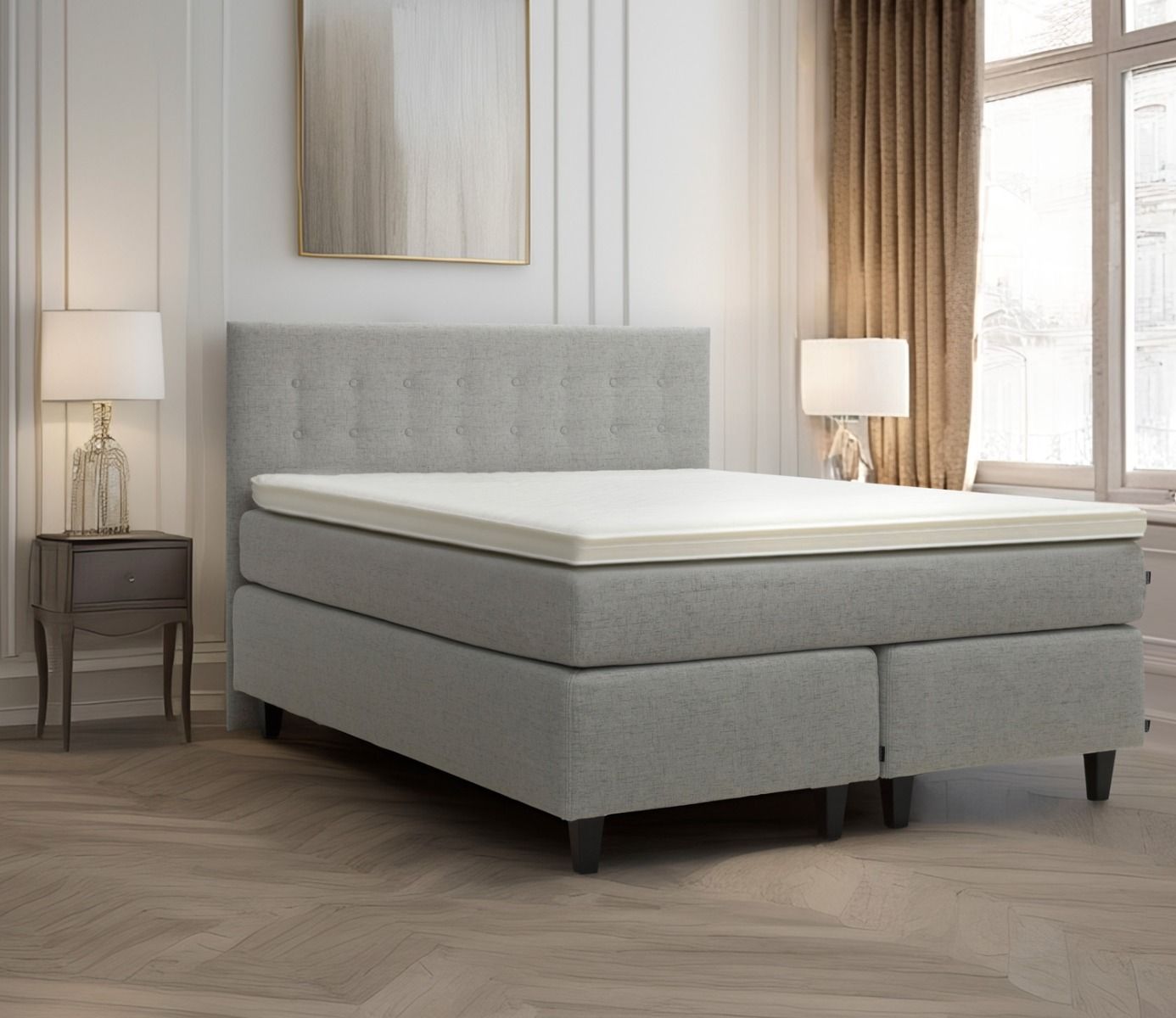 Tyylikäs Pegasus jenkkisänky 160x200 hienossa huoneessa