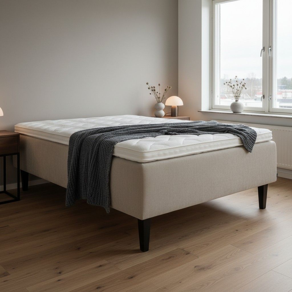 Scandic Memory runkopatja 120x200 hiekan värisenä
