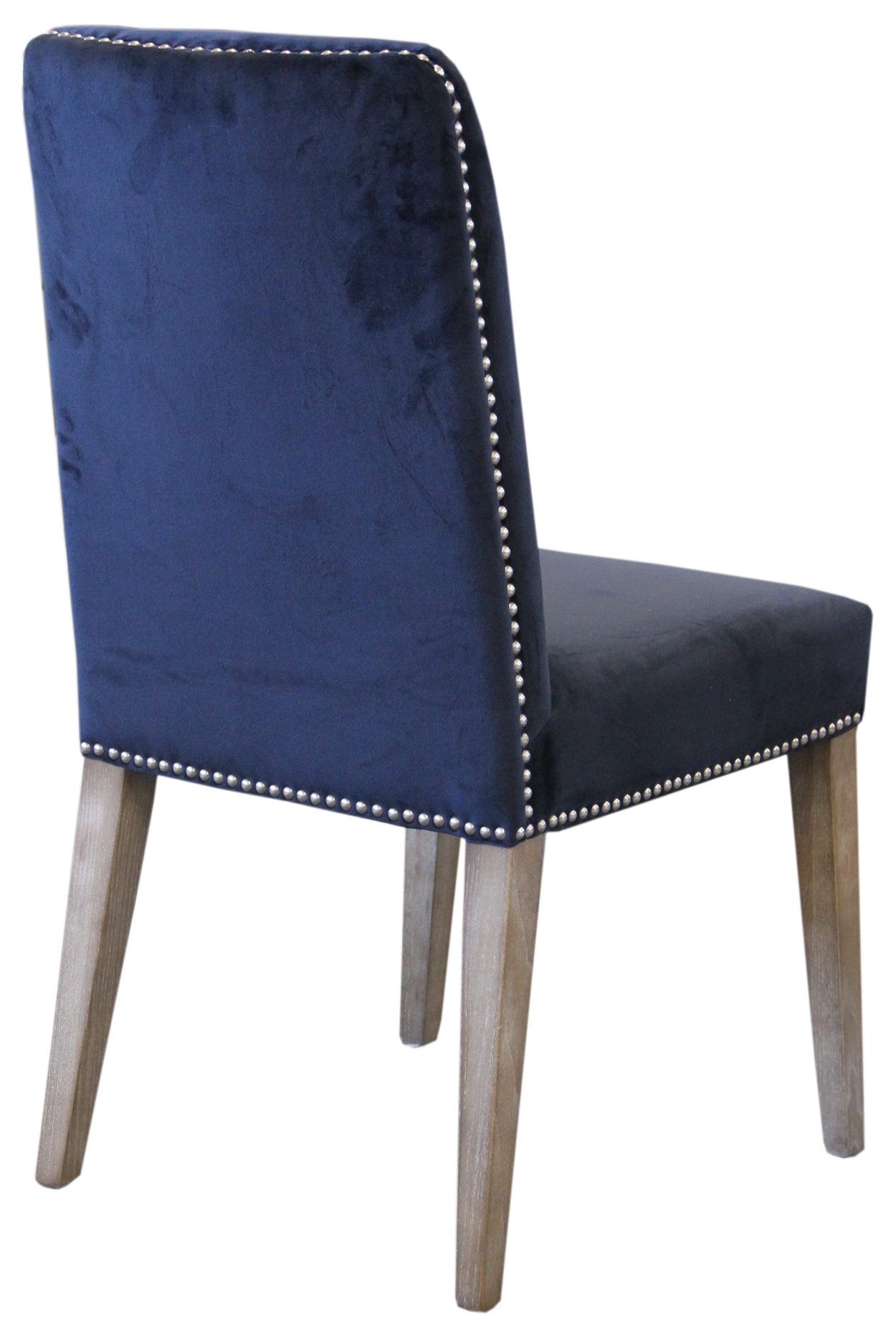 Seine samettituoli, tummansininen