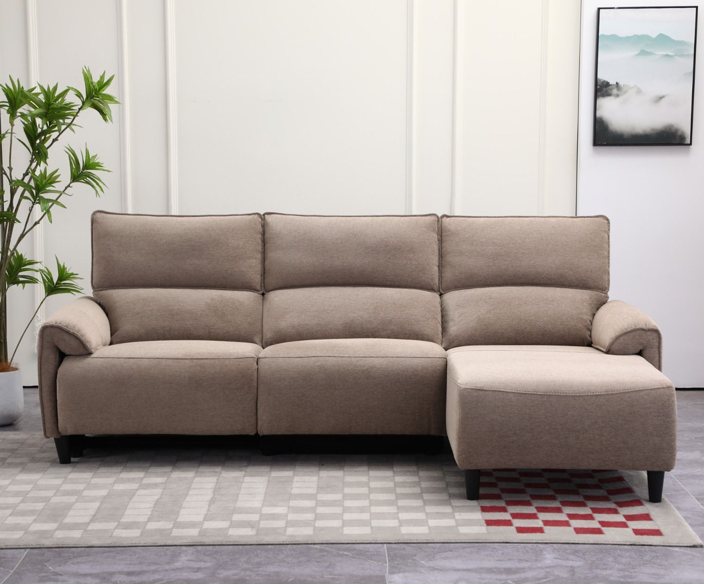 Select divaanisohva sähkömekanismilla, khaki