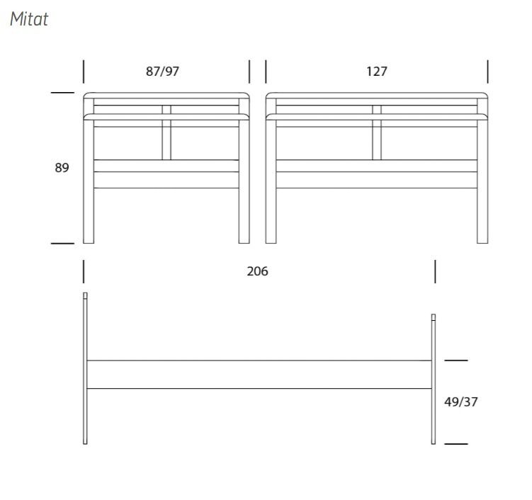 Seniori sänky 120x200cm, eri värejä