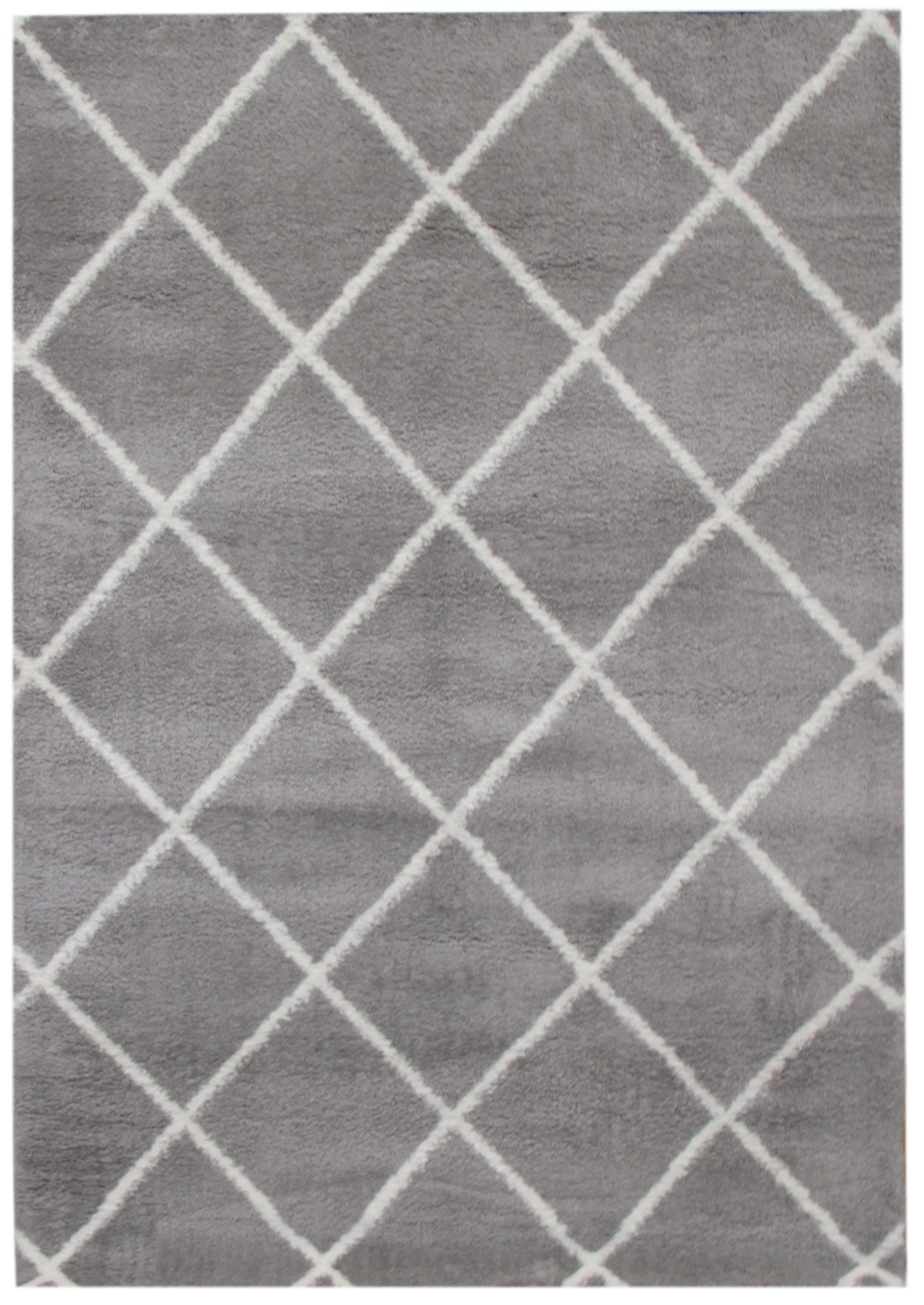 Silkyway nukkamatto, harmaa/valk, 200x285 cm