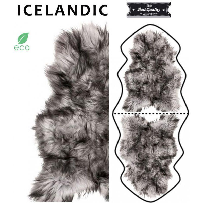 Silver lampaantalja, Icelandic x2, erikoispitkä, pitkä karva