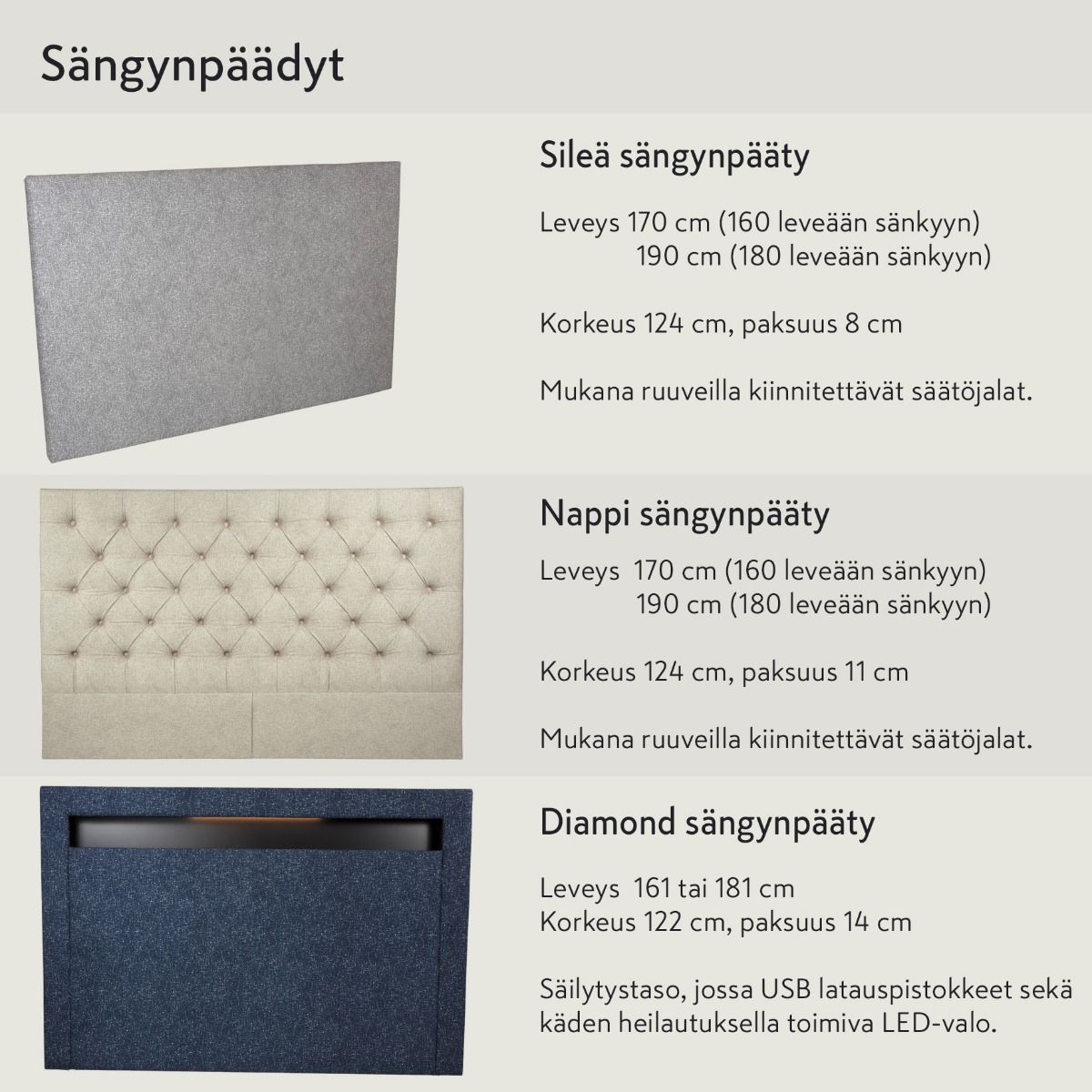 Sinfonia Premium runkosänky 180x200 cm