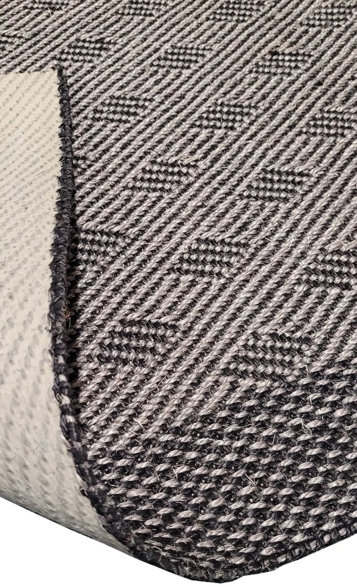 Sisal käytävämatto 90 cm salmiakki