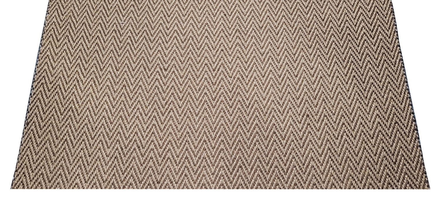 Sisal käytävämatto 90 cm Ziczac ruskea