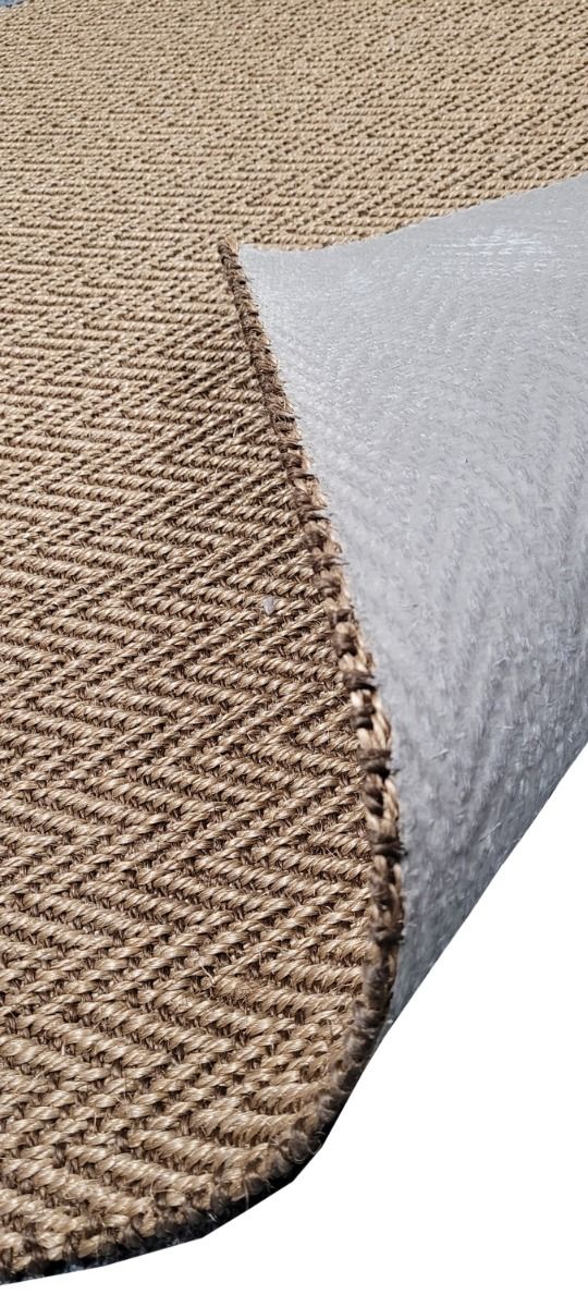 Sisal käytävämatto 90 cm Ziczac ruskea
