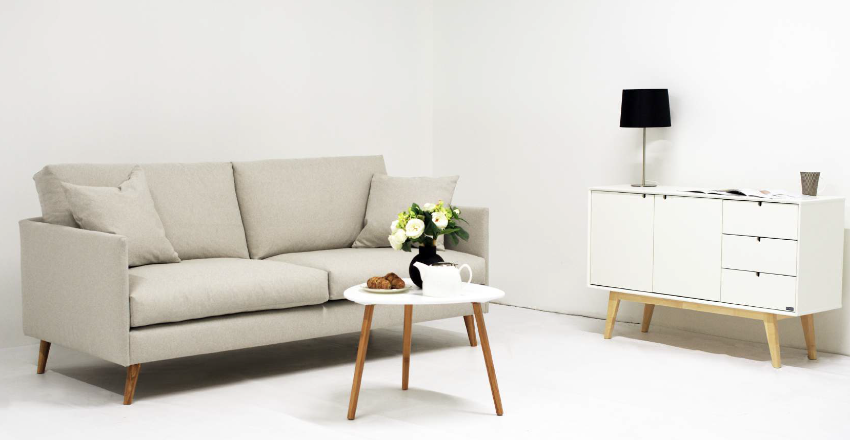 Slim Line 2-istuttava sohva, eri vaihtoehtoja