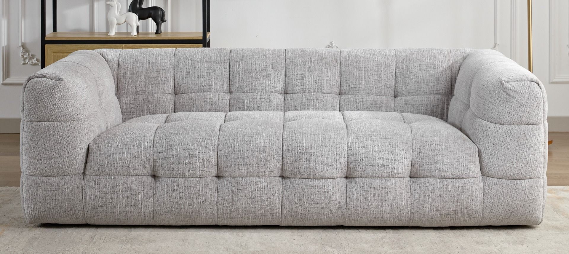 Soho 3-ist sohva vaaleanharmaa