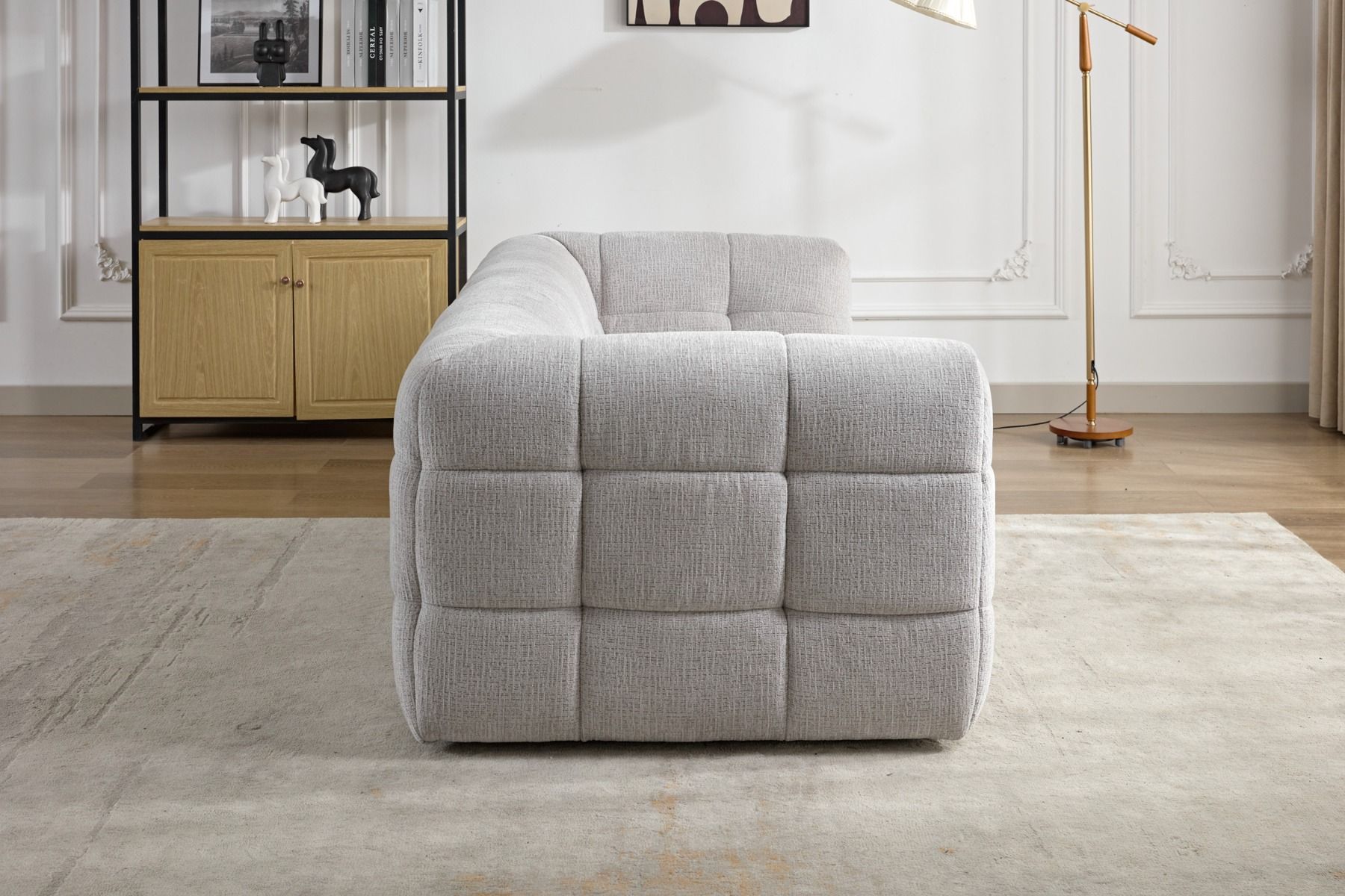 Soho 3-ist sohva vaaleanharmaa