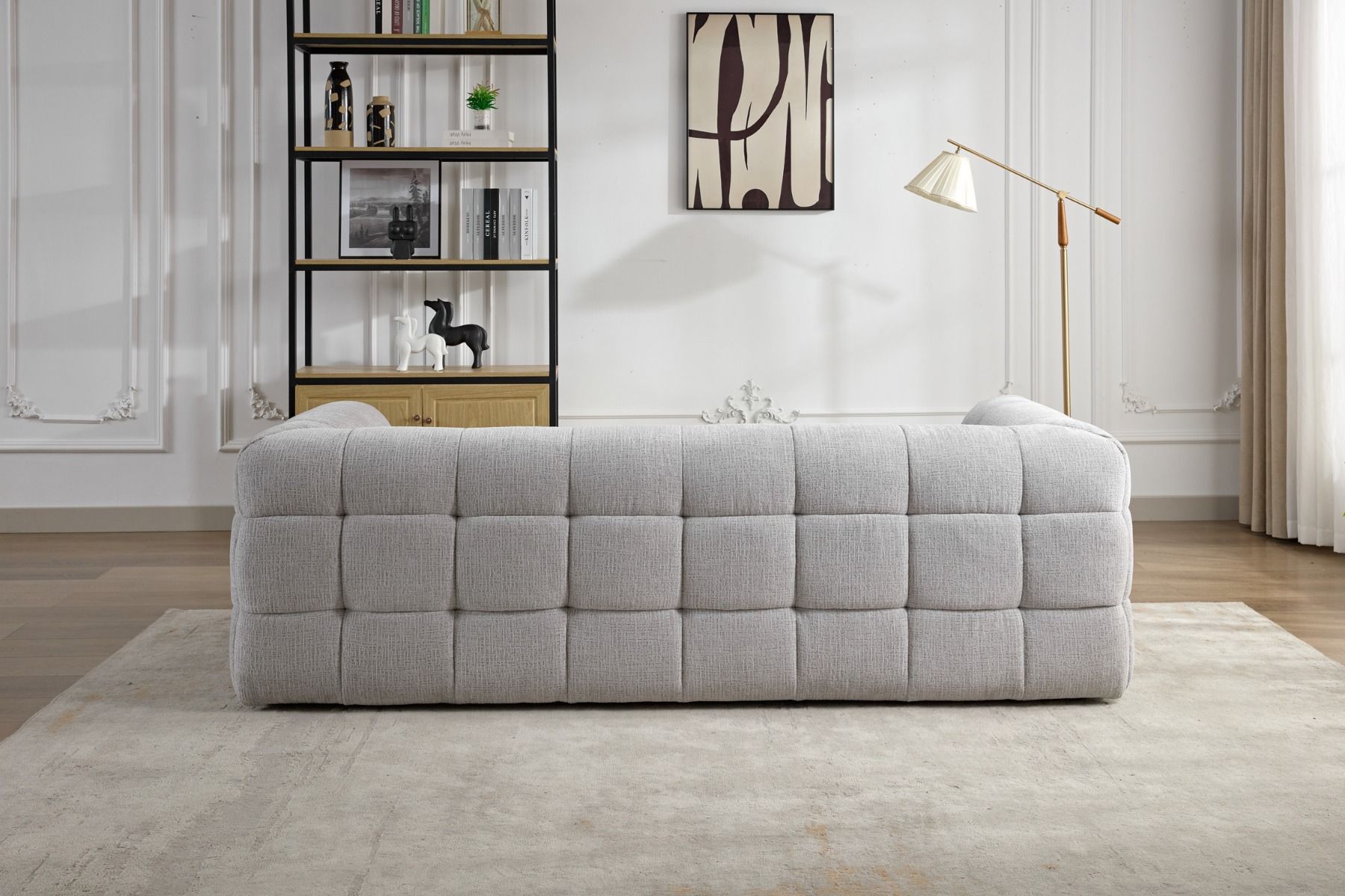 Soho 3-ist sohva vaaleanharmaa