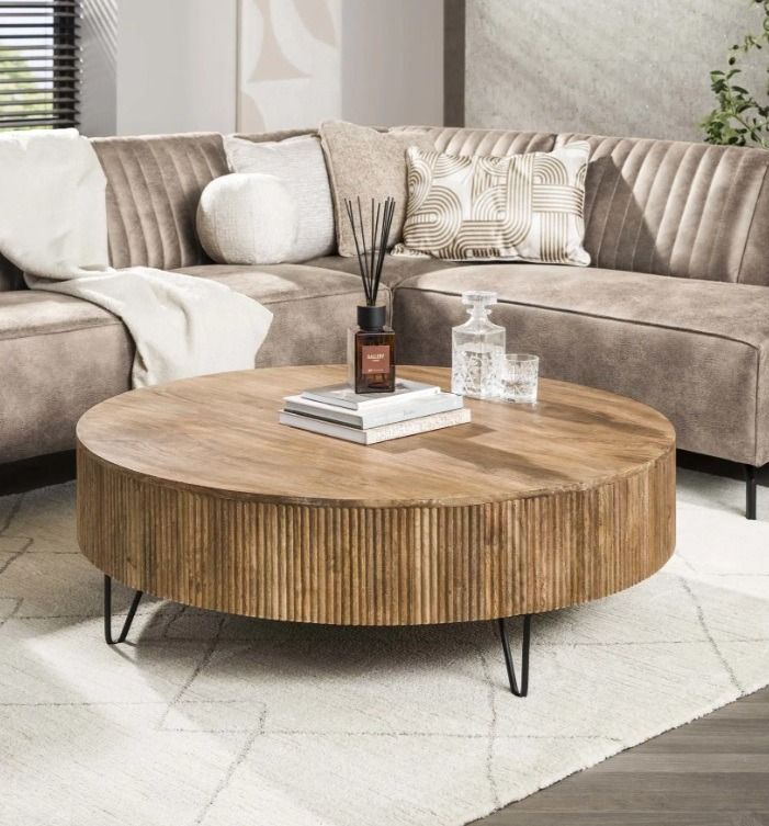 Amsterdam Wave sohvapöytä 120cm, mangopuu