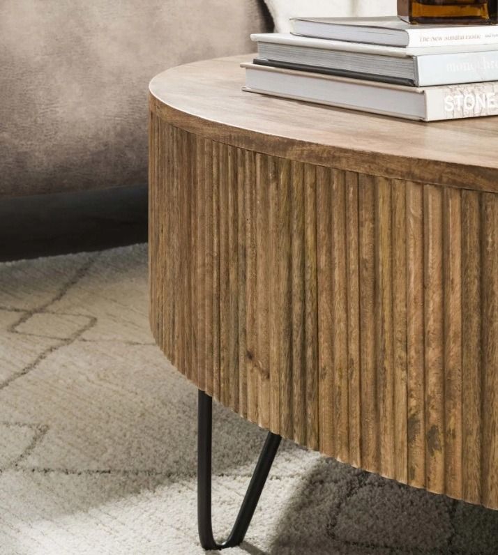 Amsterdam Wave sohvapöytä 120cm, mangopuu