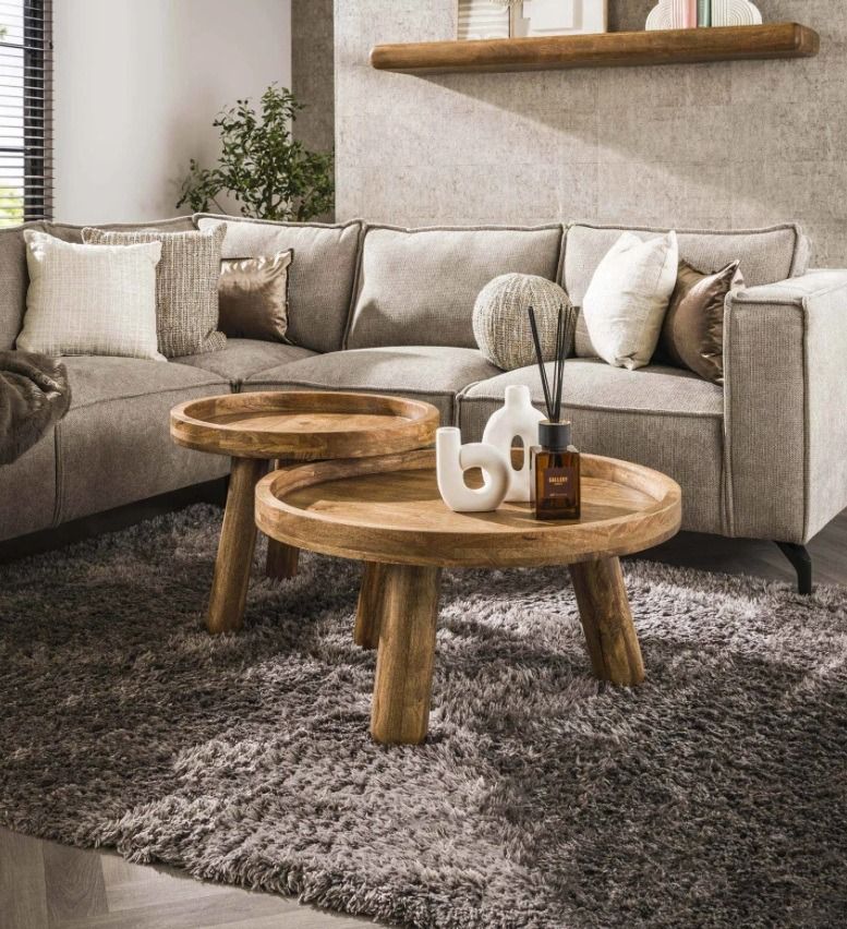 Amsterdam Tripod sohvapöytäsarja, mangopuu