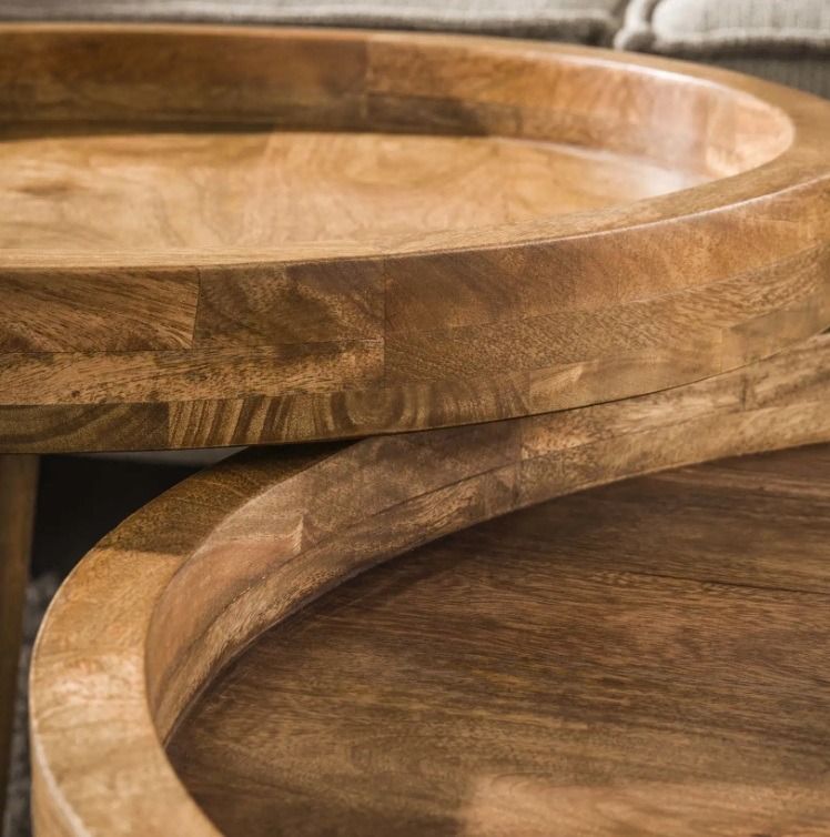 Amsterdam Tripod sohvapöytäsarja, mangopuu