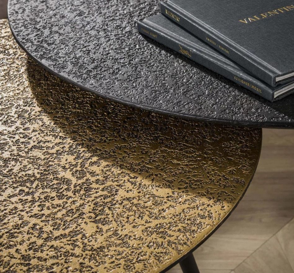 Amsterdam Metallic sohvapöytäsarja, harmaa