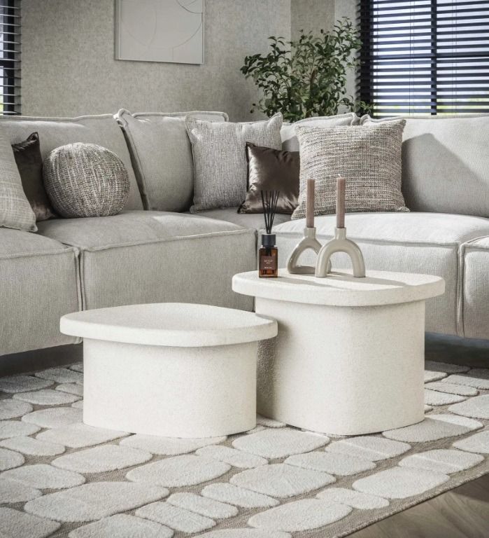 Amsterdam Stone sohvapöytäsarja, marmori/komposiitti