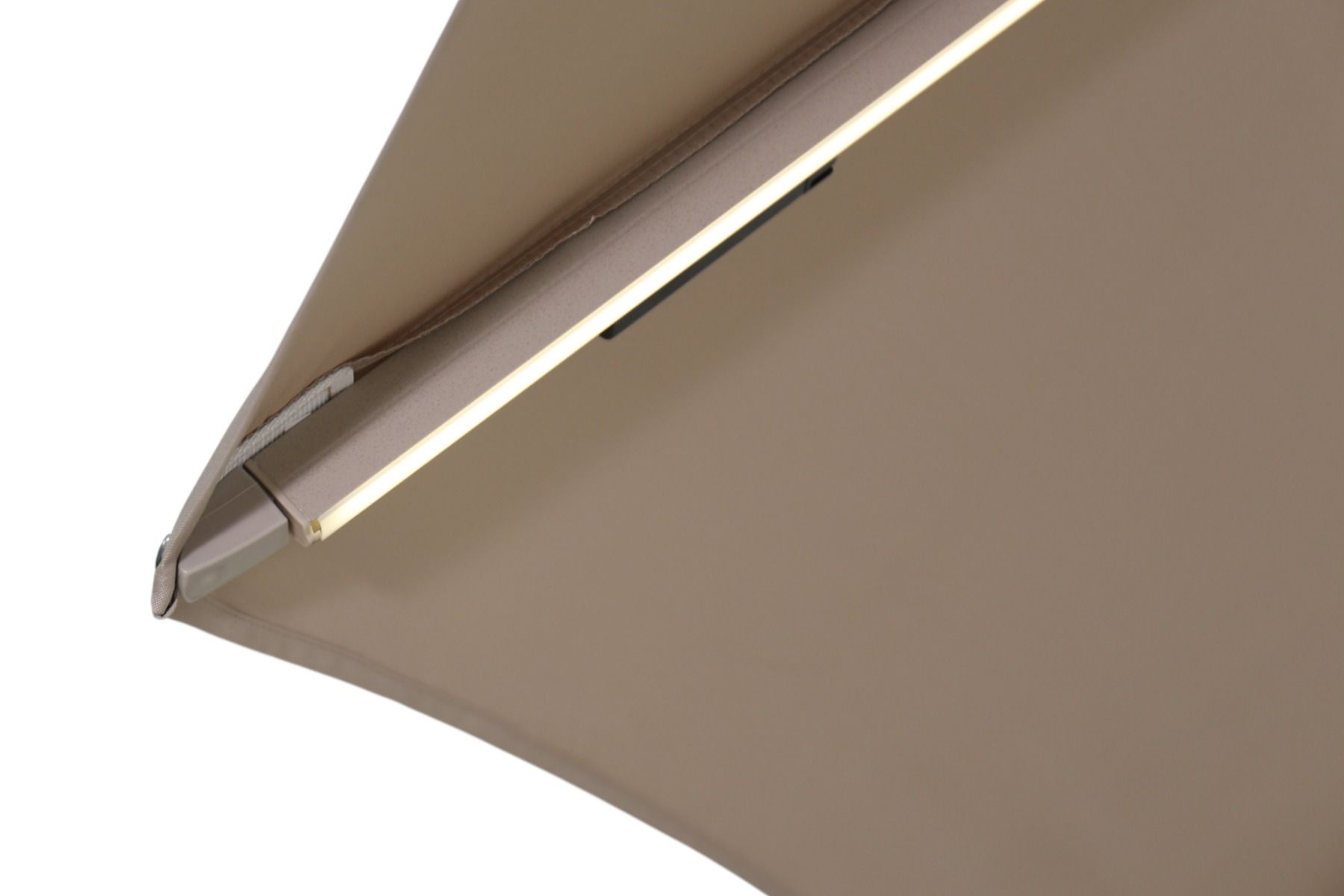 Solar LED riippuva aurinkovarjo 350 cm, hiekan väri