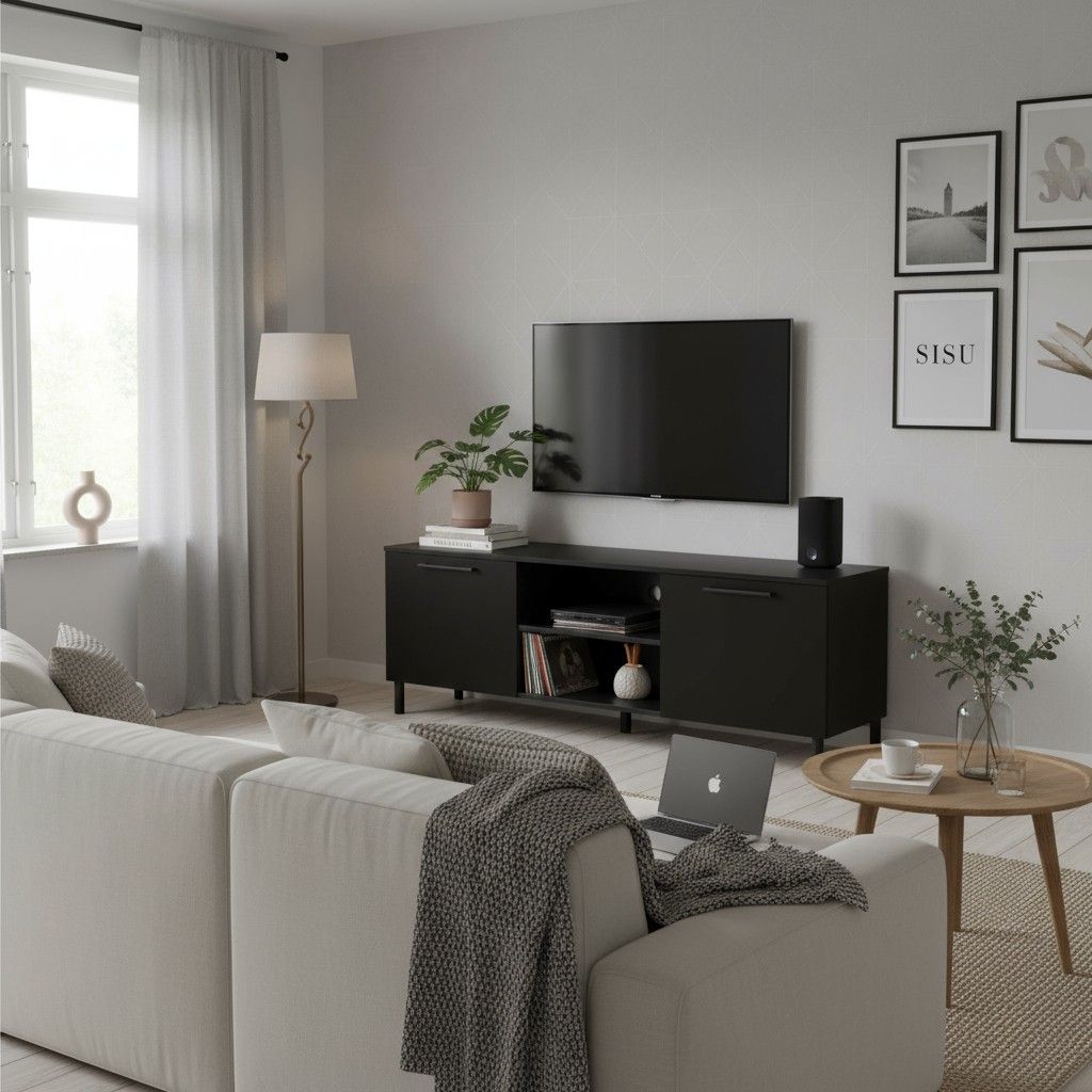 Hiipakka Solo TV-taso 166cm, musta