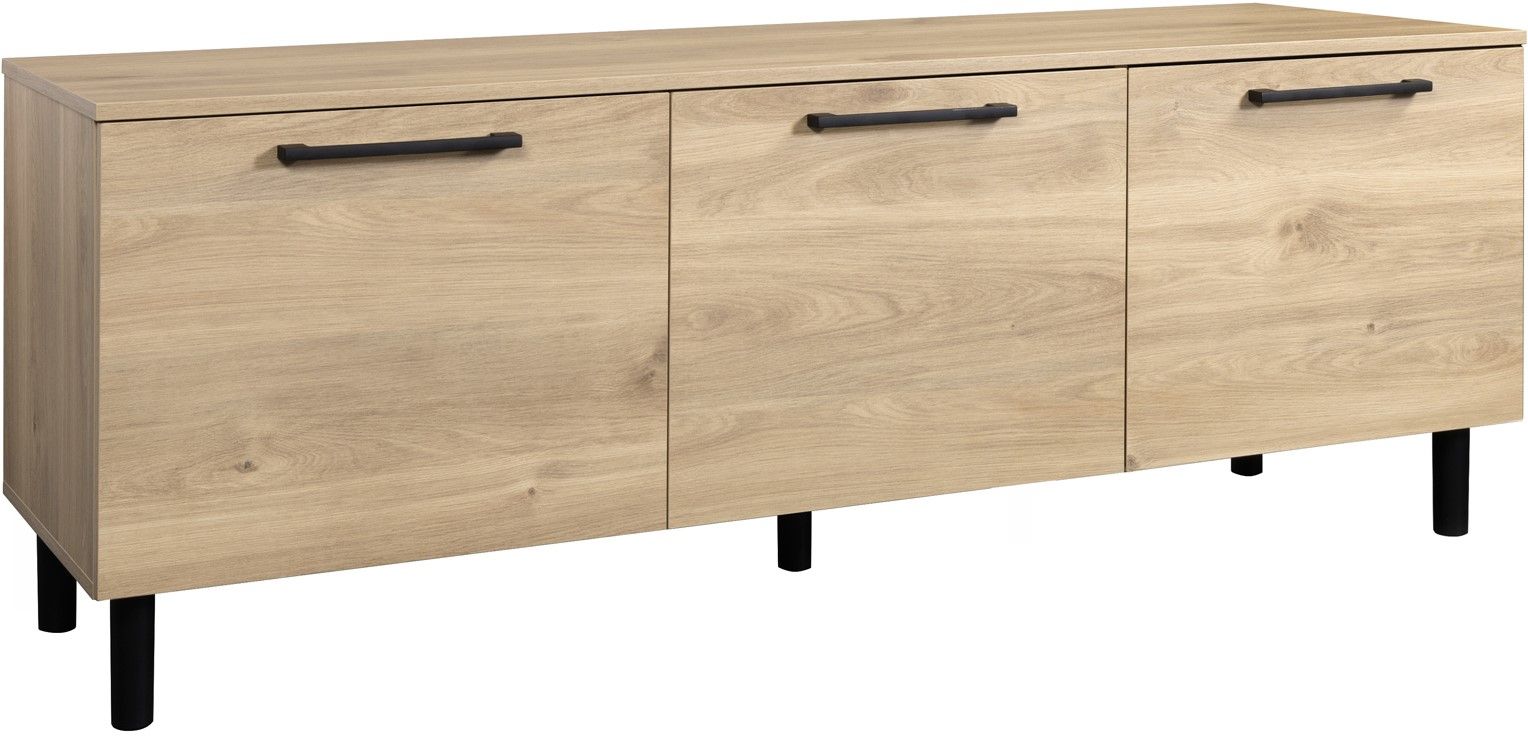 Solo TV-taso tammenvärisenä 166 cm leveänä