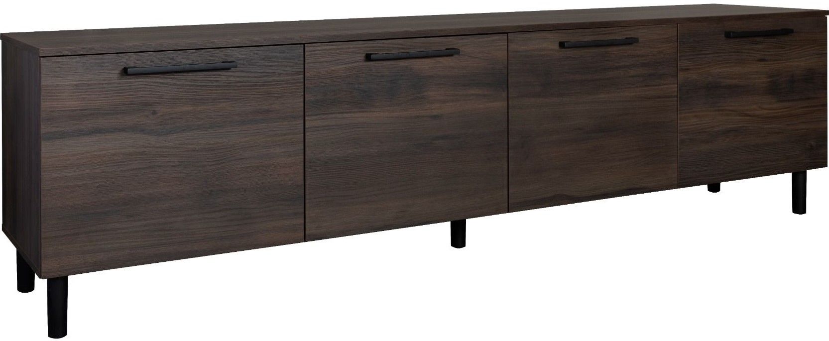 Solo TV-taso leveä 220 cm tumman tammen värillä