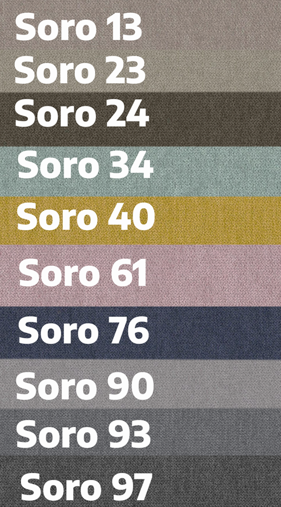 Toledo 3+2 sohvakalusto, eri värejä