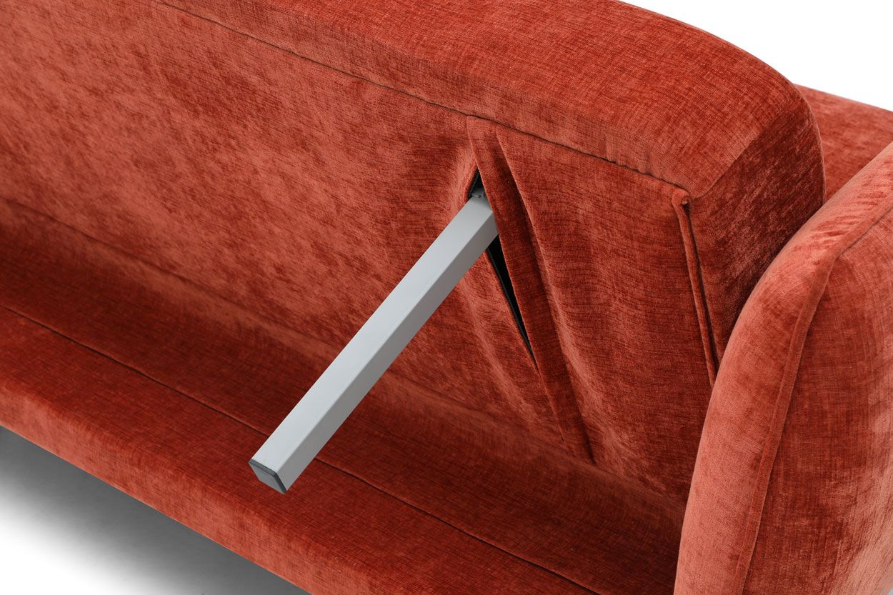 Marlene 3-ist vuodesohva, oranssi