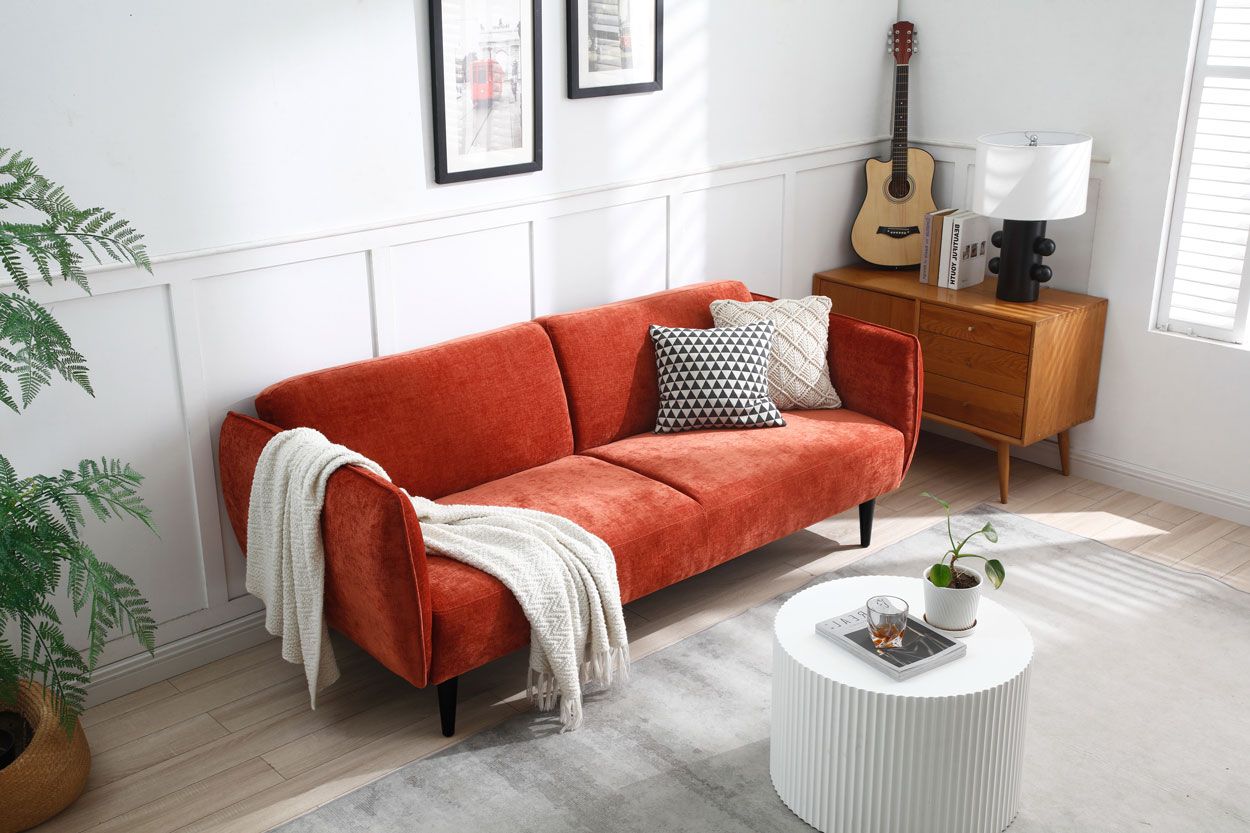 Marlene 3-ist vuodesohva, oranssi