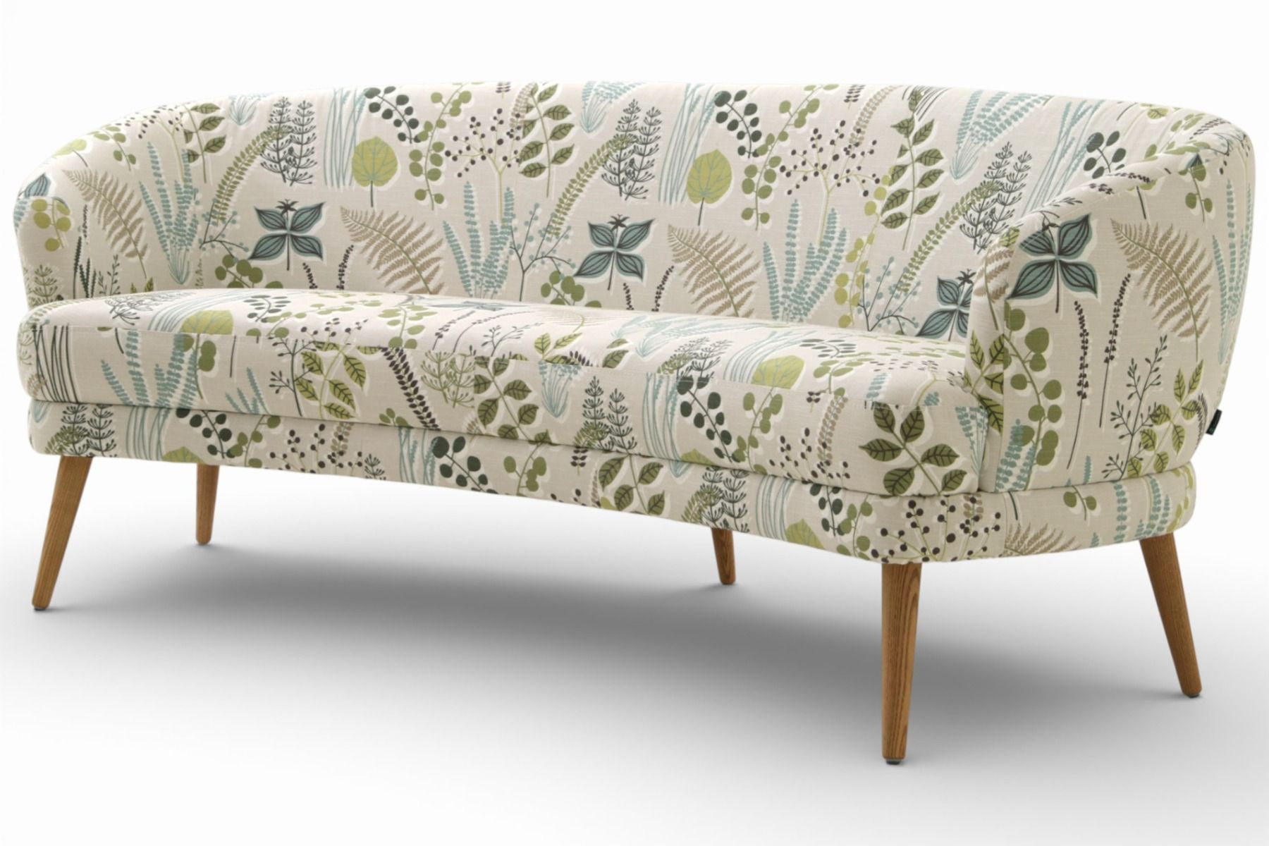 Stig kaareva sohva, kukkakuosi