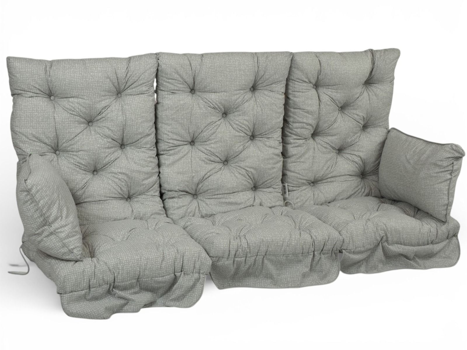 harmaat keinun pehmusteet