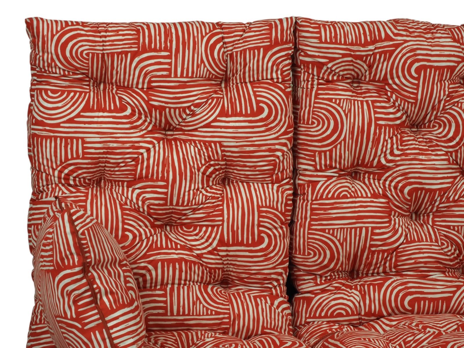 Stockholm keinun pehmusteet 165 cm, punainen kuvio