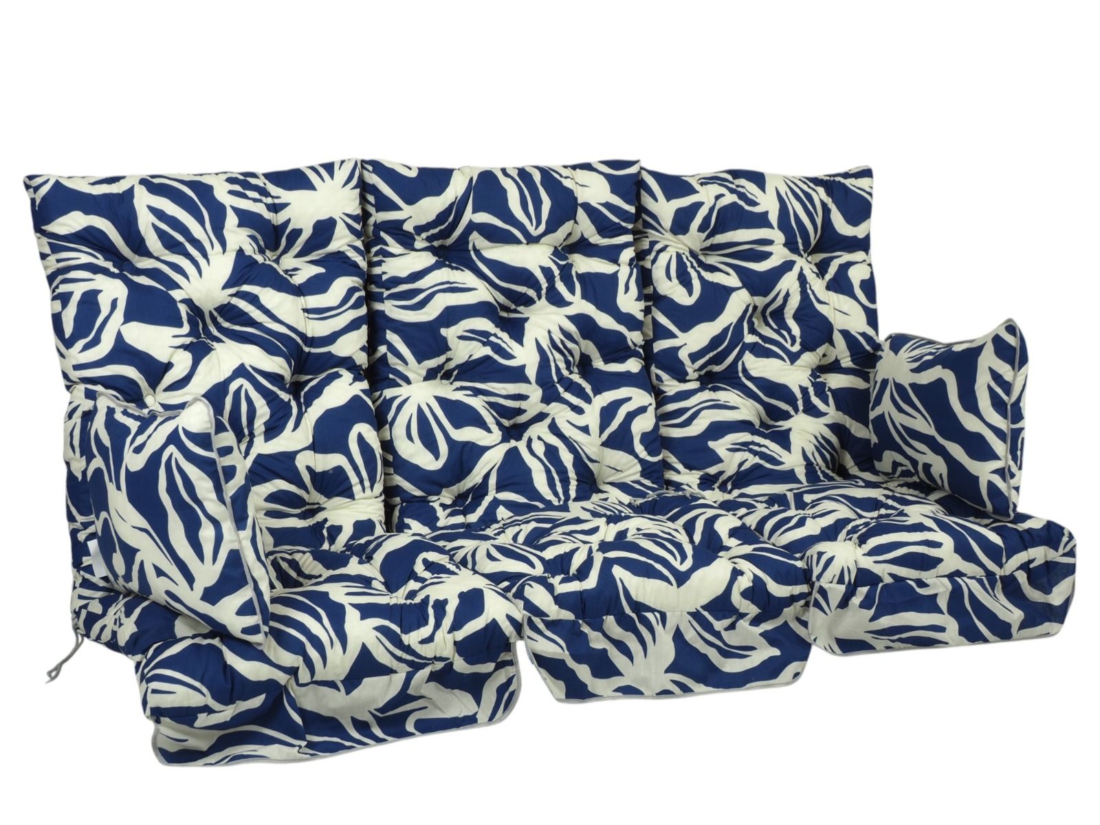 Stockholm keinun pehmusteet 165 cm, sininen kuvio