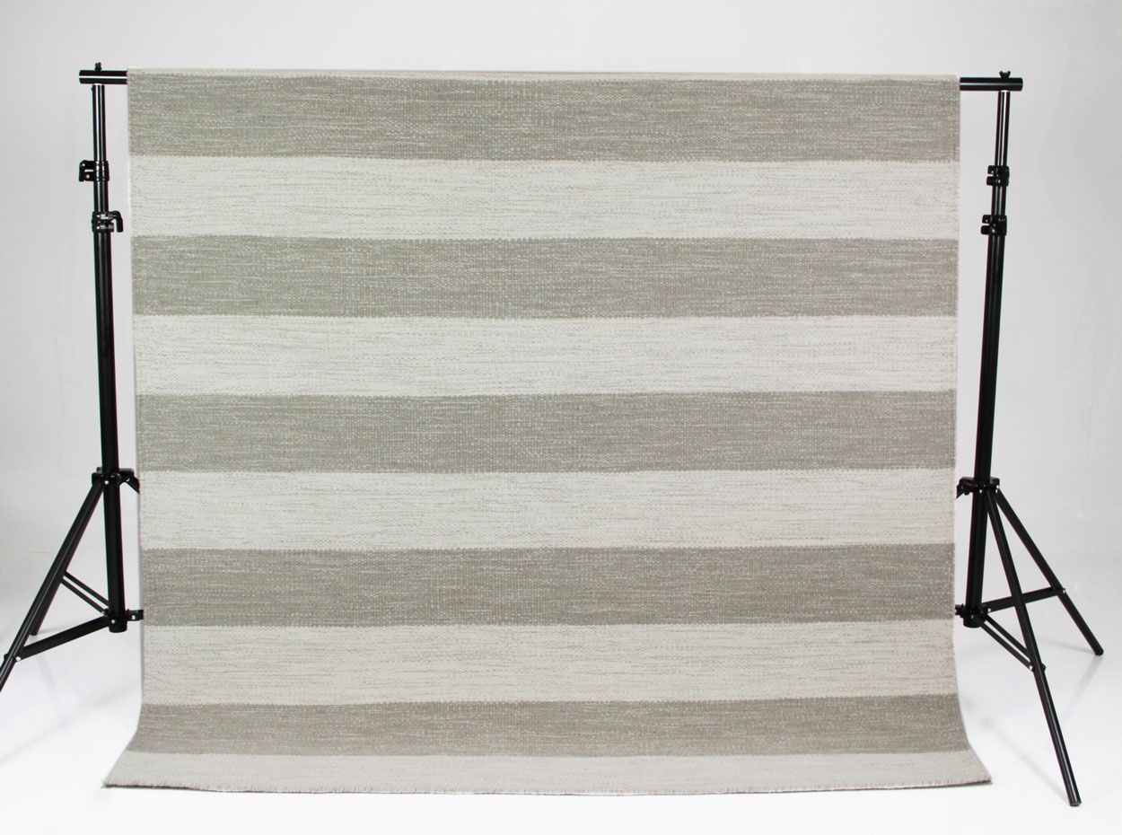 Stripe villamatto beige-valkoinen, eri kokoja