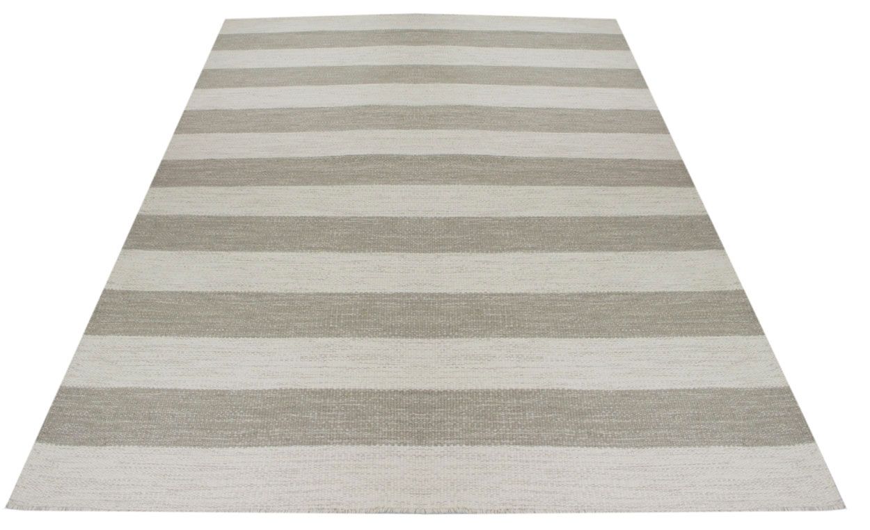 Stripe villamatto beige-valkoinen, eri kokoja