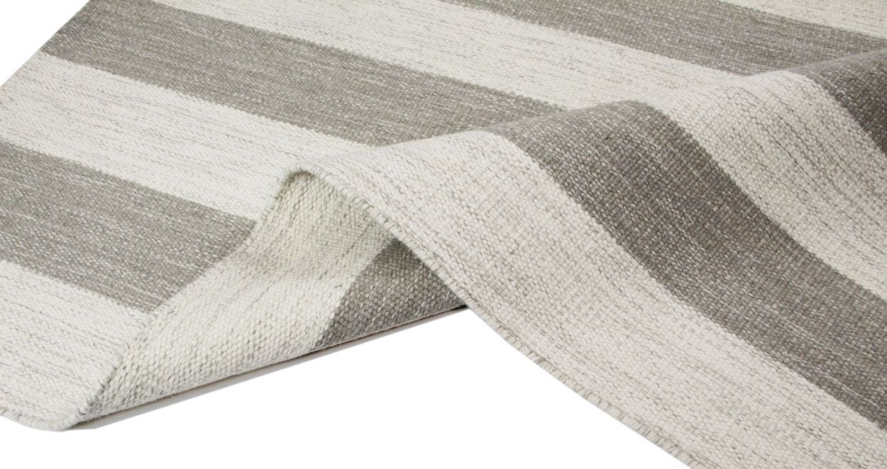 Stripe villamatto beige-valkoinen, eri kokoja