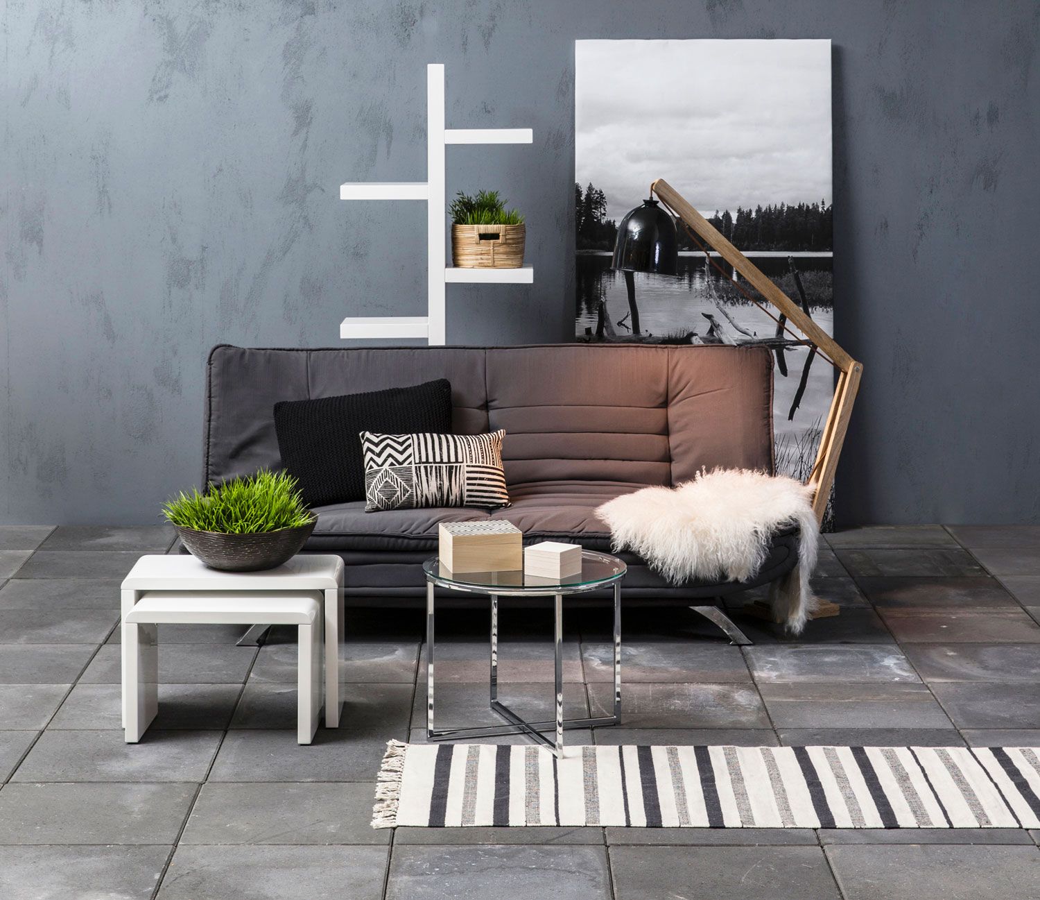 Supernova sarjapöytä, kiiltovalkoinen