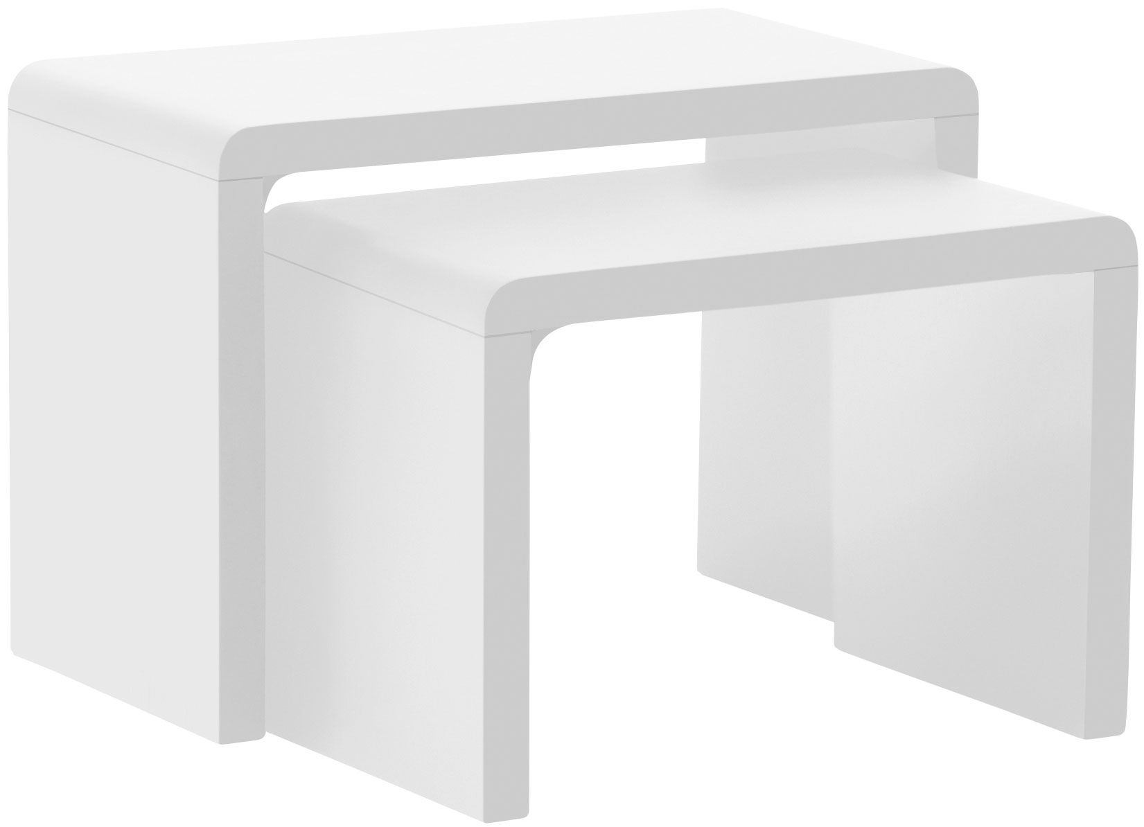 Supernova sarjapöytä, kiiltovalkoinen