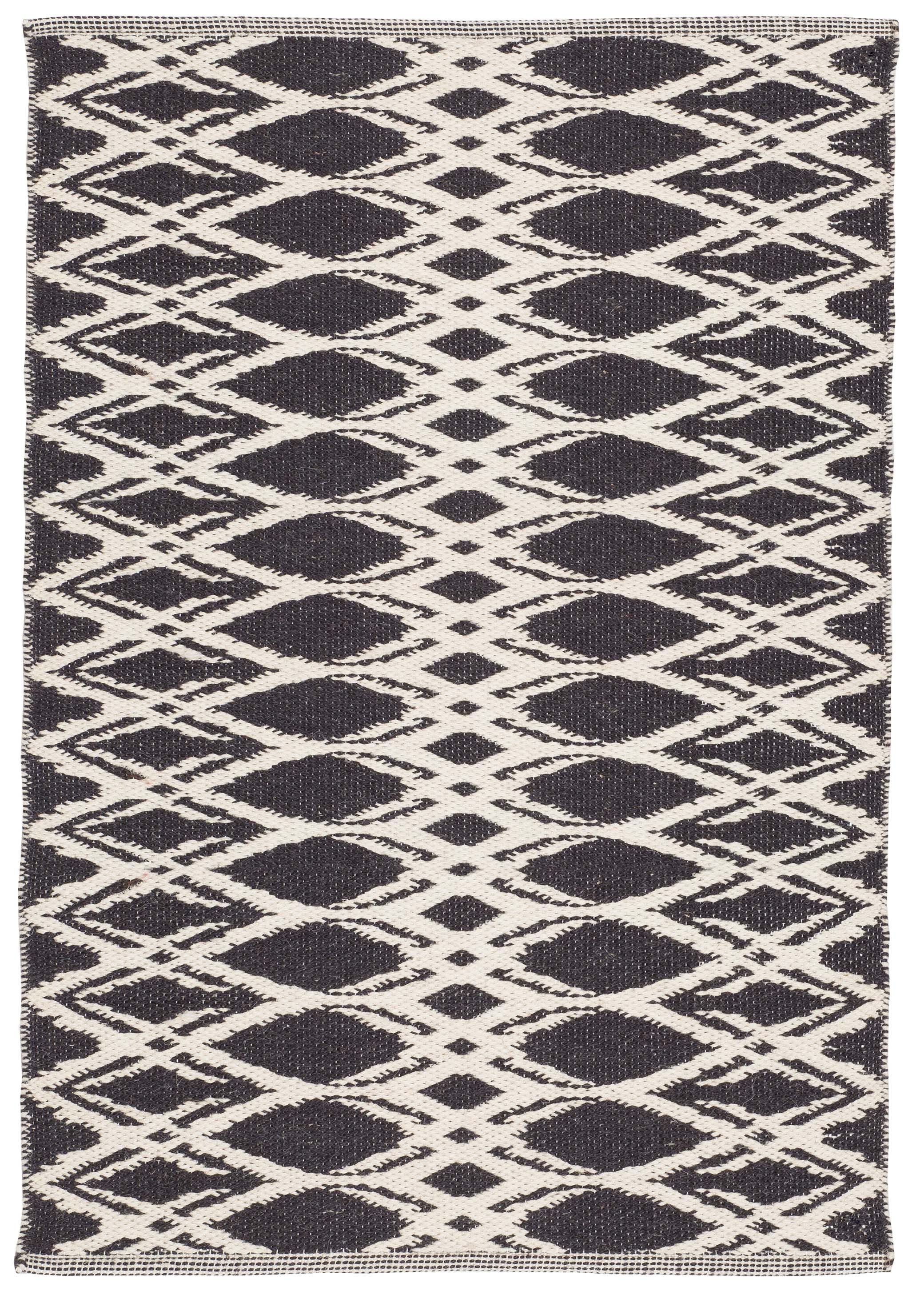 Svanefors Staffan 160x230 cm, musta-valkoinen