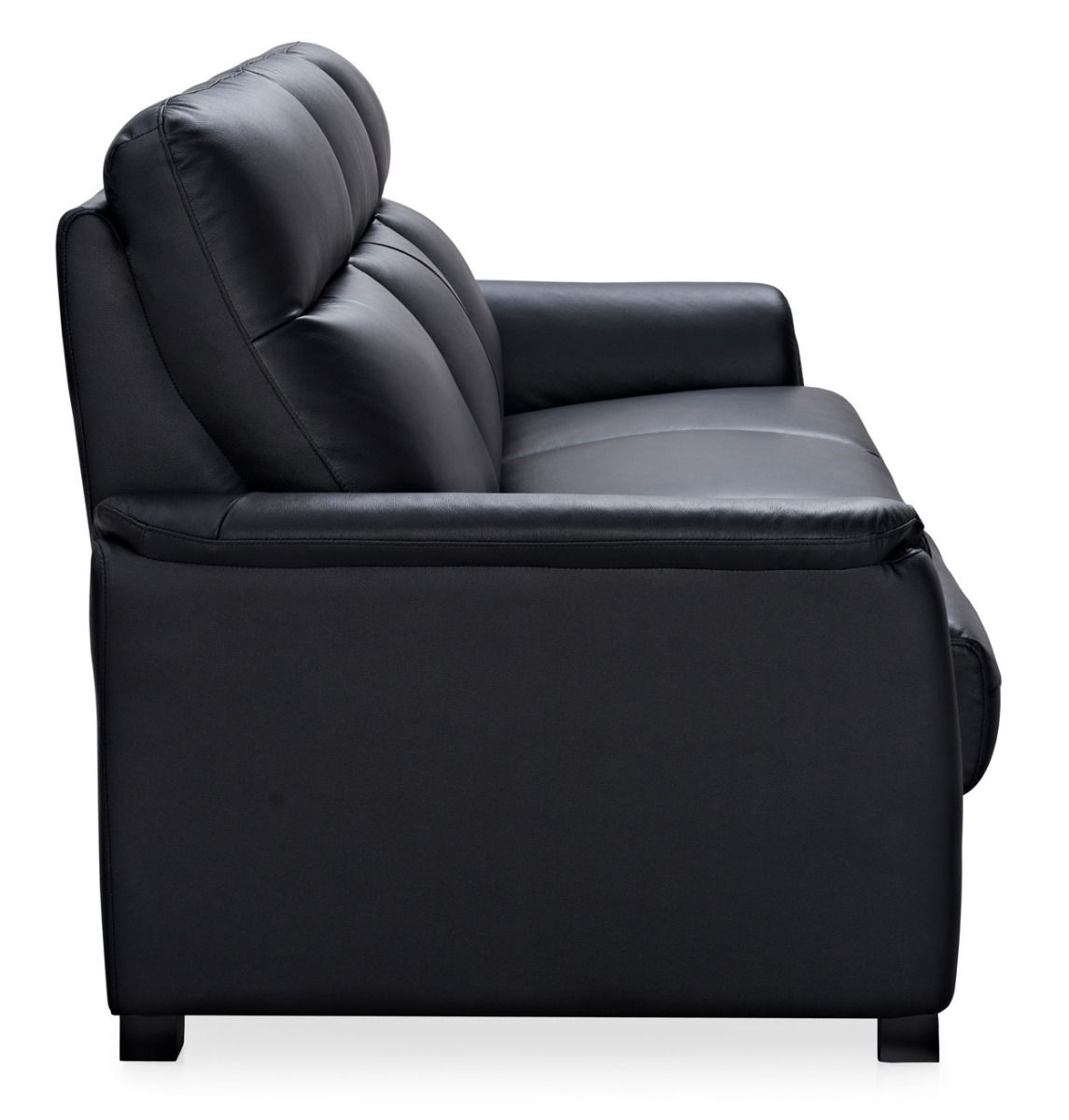 Rosita 3+1+1 nahkasohvakalusto, musta